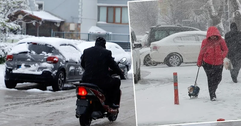 Kar İstanbul un yanı başına kadar sokuldu! Okullar tatil edildi, kuryelerin trafiğe çıkması yasaklandı Sözcü Gazetesi