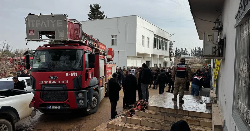 Mardin de ev yangını 2 can aldı