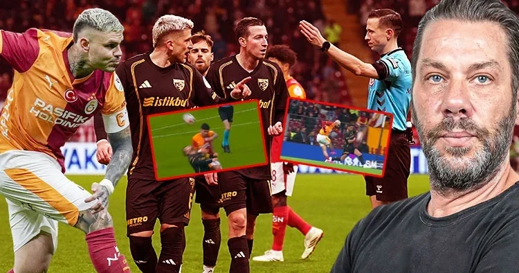 Galatasaray Kayserispor maçının hakem yönetimini Fırat Aydınus değerlendirdi: Eren e çıkan sarı ve penaltılar doğruydu!