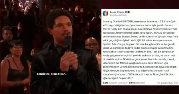 Trump’tan Trevor Noah’a Epstein resti: Seni mahvedeceğim!