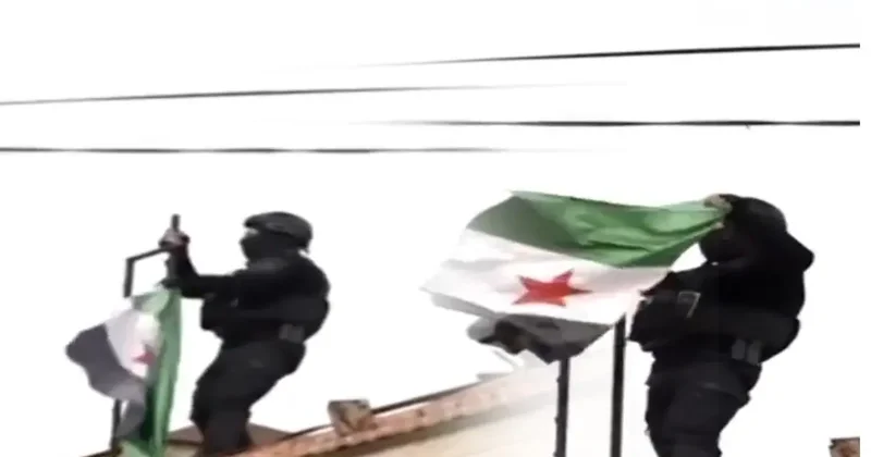 Şam yönetimi Haseke de: Suriye bayrağı göndere çekildi