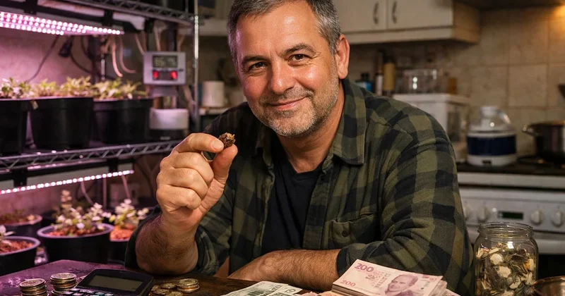 Kilosu 600 bin lira olunca evde yetiştirmeye başladı, para basıyor Sözcü Gazetesi