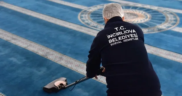 İncirliova Acarlar Camii nde temizlik çalışması yapıldı Aydın Haberleri