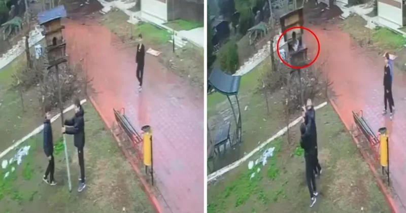 Bunlar nasıl çocuk? Görüntüyü izleyenler emniyeti etiketledi