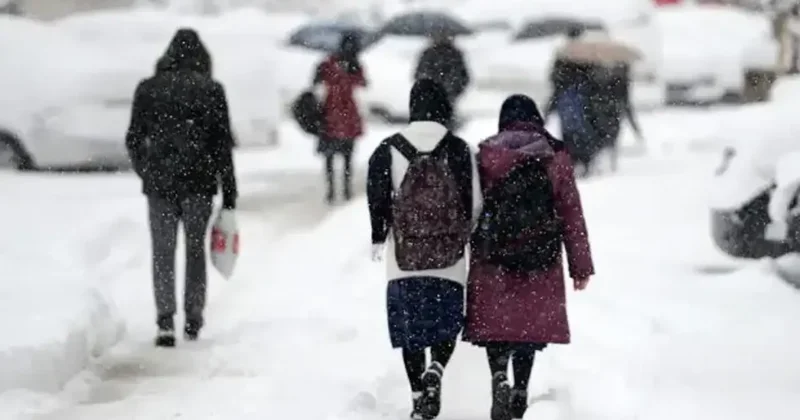 2 ilde eğitime kar tatili! Okullar tatil edildi