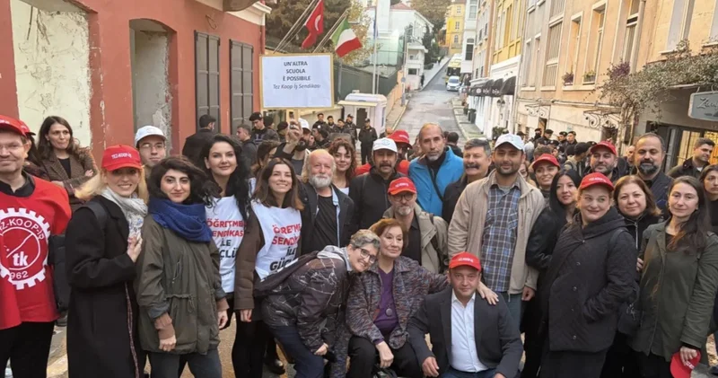 Özel İtalyan Lisesi nin Türk öğretmenleri greve çıkıyor