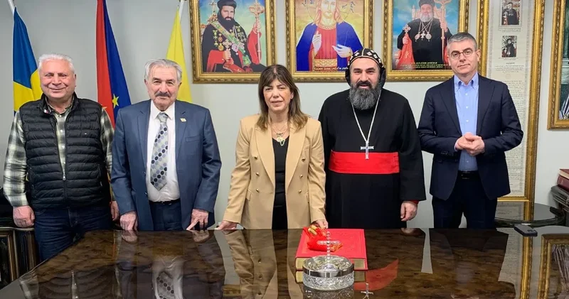 DEM Partililerden İsveç te Süryani Kilisesi ne ziyaret