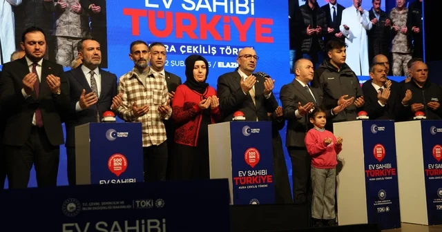 Elazığ da sosyal konut heyecanı: 3 bin 825 konutun kurası çekildi Elazığ Haberleri