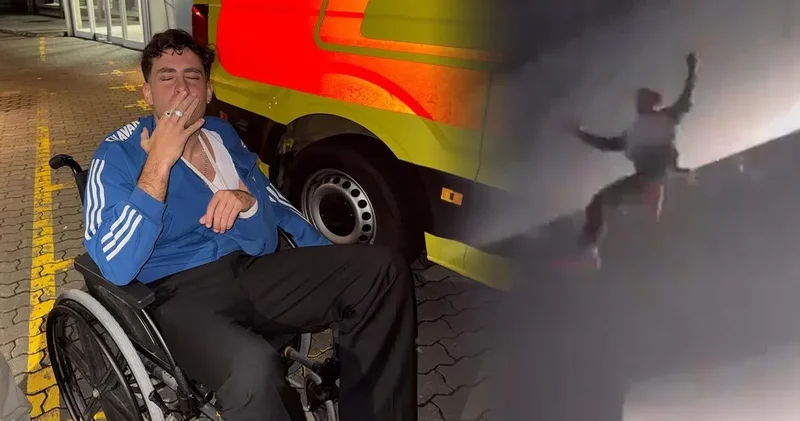 Ünlü rapçi 20 metre yükseklikten düştü: Tekerlekli sandalyeden paylaşım yaptı