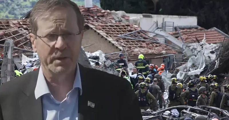 İsrail Cumhurbaşkanı Herzog 9 kişi öldüğü yeri ziyaretinde gözyaşlarını tutamadı