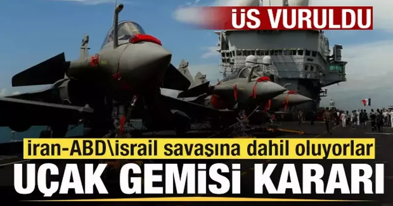 Son dakika: Üs vuruldu! Bir ülke daha savaşa dahil oluyor! Uçak gemisi kararı