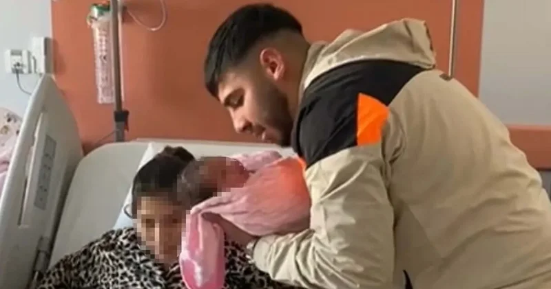 Baba olduğunu gün yakalandı: Cezaevine gitmeden önce bebeğini gördü