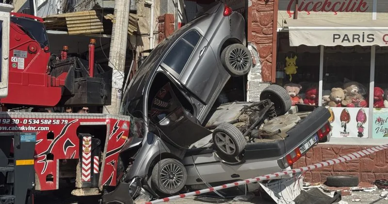Vinç araçları sürükledi! Facia kıl payı! Son dakika haberleri