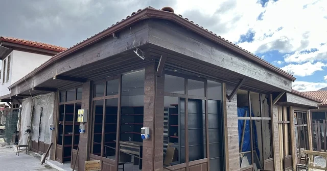 Güdül de çarşı içinde cephe iyileştirme projesi sürüyor Ankara Haberleri