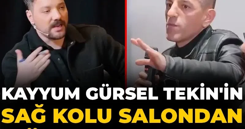 Kayyum Gürsel Tekin in sağ kolu salondan böyle kovuldu