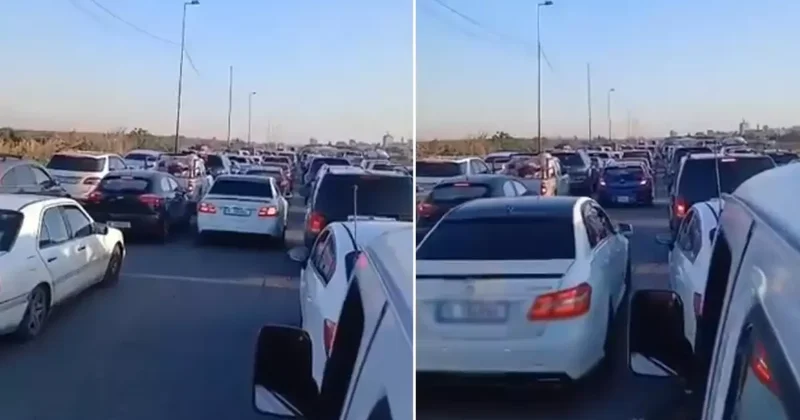 Lübnan dan büyük kaçış! Araçlarıyla sınıra doğru akın ettiler