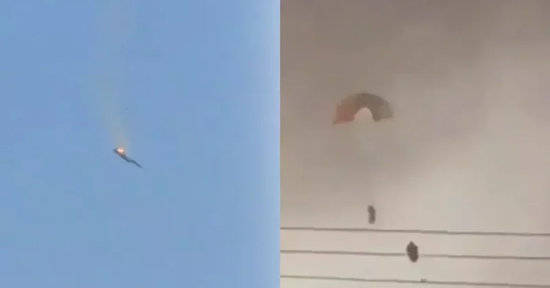 ABD savaş uçağı için düşürüldü iddiası! F 15 in görüntüleri yayımlandı