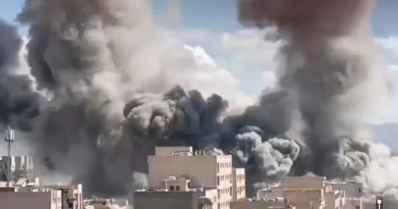 Tahran mahşer yeri! İsrail saldırdı, dumanlar gökyüzünü kapladı