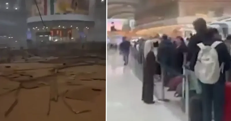 Abu Dabi havalimanında uçuşlar yeniden başladı, bavulunu kapan koştu