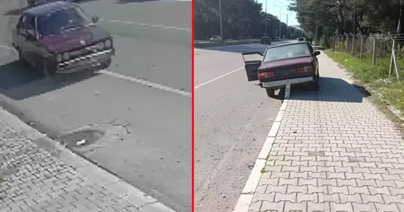 Kaza yapan araçta uyuşturucu madde bulundu