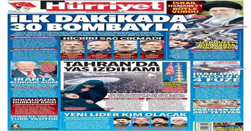 2 Mart Pazartesi gazete manşetleri Kıyamet senaryosu, ateş 10 ülkeyi sardı!