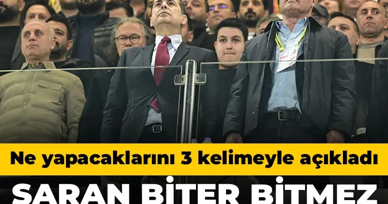 Sadettin Saran maç sonu toplantı düzenledi: Ne yapacaklarını 3 kelimeyle açıkladı