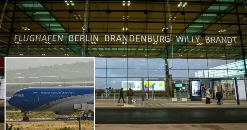 İsrail Başbakanı Netanyahu nun uçağının Berlin de koruma altına alınması protesto edildi Dünya Haberleri