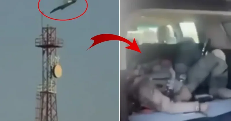 Düşen uçak ABD ye ait çıktı, pilot son anda atlayarak kurtuldu