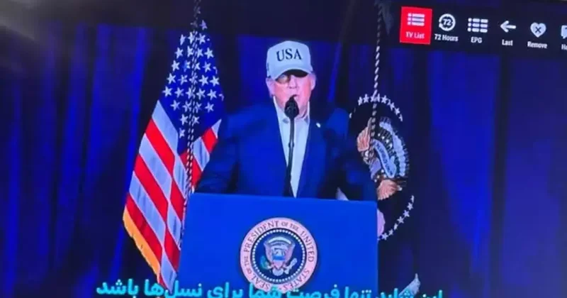 Devlet televizyonu hacklendi: Trump ve Netanyahu nun konuşması yayımlandı