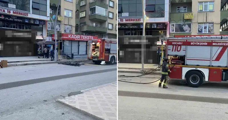 Bilgisayar patlamasıyla ofiste yangın çıktı Kocaeli Haberleri