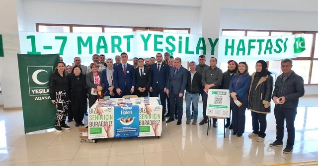 Yüreğir Kaymakamlığında Yeşilay Haftası standı açıldı Adana Haberleri