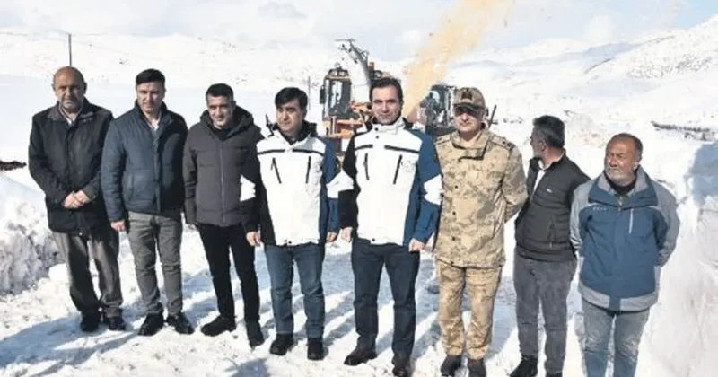 Karla mücadelede 20 binikilometrelik mesai