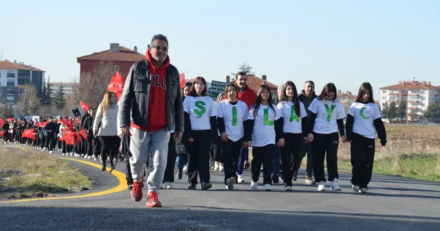 Kahramankazan da öğrencilerden bağımlılığa karşı farkındalık yürüyüşü Ankara Haberleri