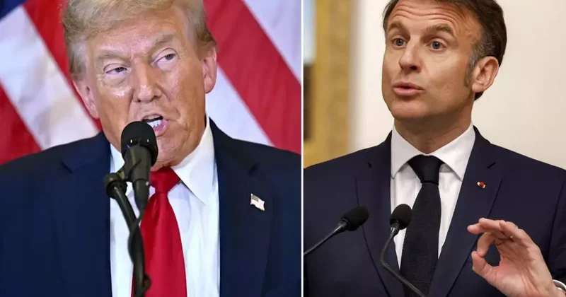 Trump tan skandal sözler! Macron u eşi üzerinden hedef aldı