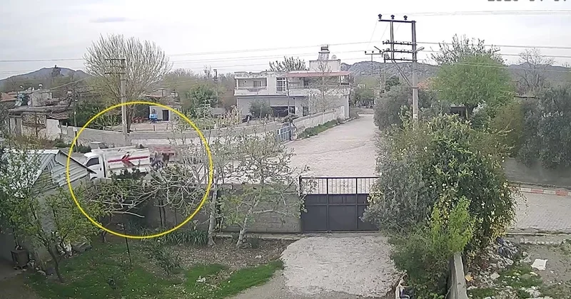 Osmaniye’de motosiklet sürücüsünün hayatını kaybettiği kaza kamerada