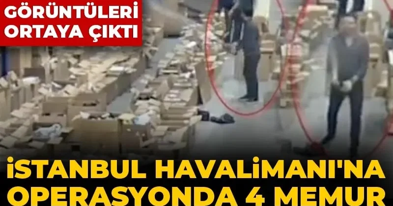 İstanbul Havalimanı na operasyonda 4 memur gözaltına alındı! Şampanyalı kutlamanın görüntüleri ortaya çıktı
