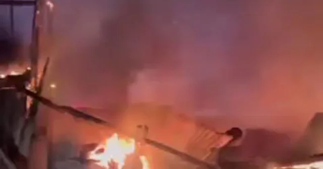 Yıldırım düştü, ahır yandı Bolu Haberleri