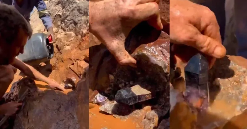 Kayanın içinden hazine fışkırdı: Tek parça halinde çıkarıldı Sözcü Gazetesi