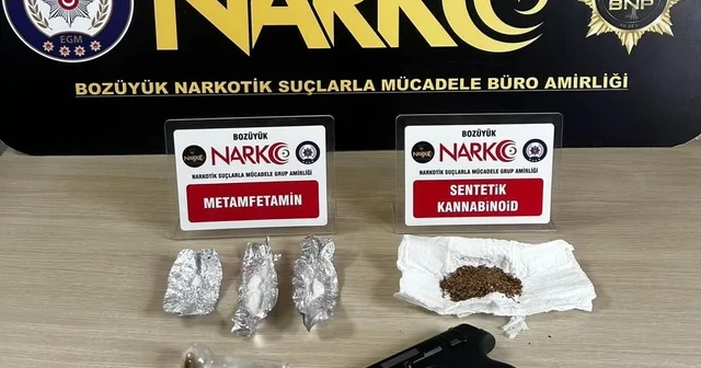 Bilecik te üzerinde uyuşturucu madde ve ruhsatsız tabanca bulunan zanlı yakalandı Bilecik Haberleri