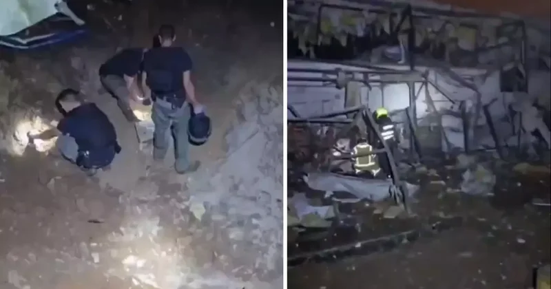 İran ın vurduğu Petah Tikva da hasar büyük