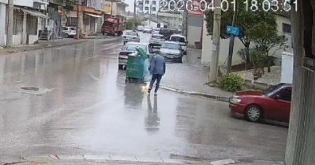 Çöpe atılacak batarya işletmecinin elinde patlayarak alev aldı Denizli Haberleri