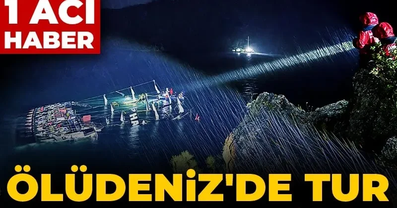 Ölüdeniz de tur teknesi faciası! 6 mucize kurtuluş 1 acı haber
