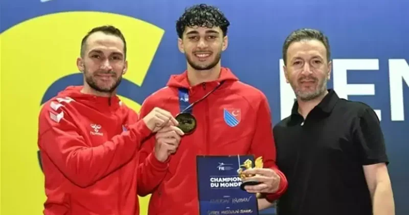 Milli eskrimci Furkan Yaman, Brezilya da dünya şampiyonu oldu