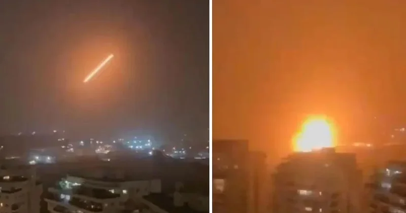 İran dan İsrail e köprü misillemesi! Petah Tikva kentinde Balistik füzeler görüntülendi Sözcü Gazetesi