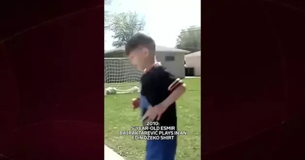 Bosna Hersek in Dünya Kupasına katılmasını sağlayan golü atan oyuncunun çocukluk görüntüleri şaşırttı...
