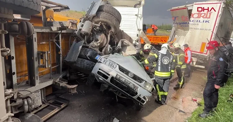 TEM de zincirleme kaza: Ankara yönü trafiğe kapandı