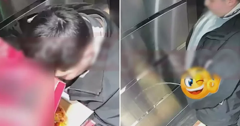 Önce siparişi yedi, sonra idrarını yaptı! Kuryeye asla unutamayacağı ders