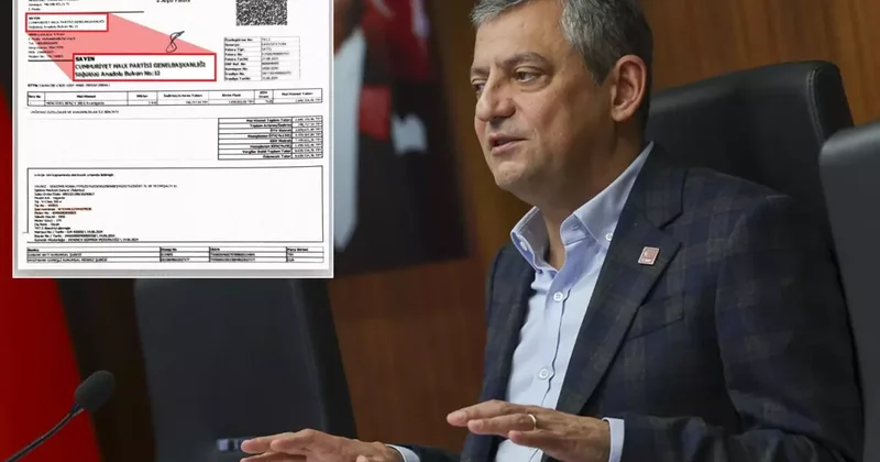 CHP, Özgür Özel in bindiği makam aracının dekontunu paylaştı