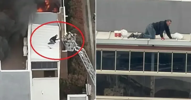 Bursa da Yangında 2 Kişi Kurtarıldı