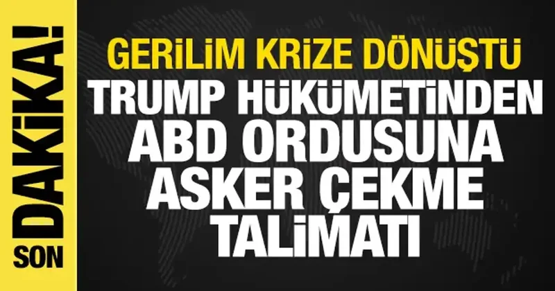 Trump hükümetinden ABD ordusuna Almanya dan asker çekme talimatı